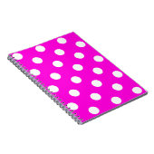 Carnet Magenta pois #FF00DC (Côté Droit)