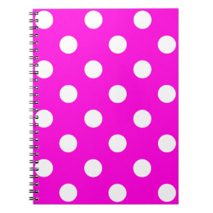 Carnet Magenta pois #FF00DC