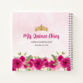 Carnet Magenta Rose or Floral Princesse Quinceañera (Dos)
