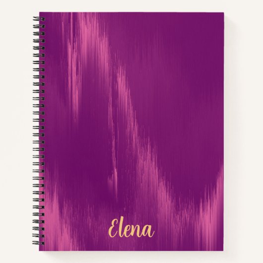 Carnet Magenta scintillant (Devant)