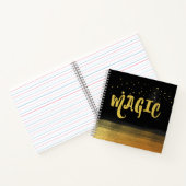 Carnet *~* MAGIC Gold & Black Chic Magic Good Vibes (Intérieur)