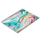 Carnet Magic Marbling : Metallic Paint Design. (Côté gauche)