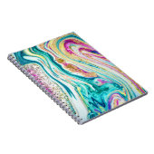 Carnet Magic Marbling : Metallic Paint Design. (Côté Droit)