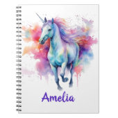 Carnet Magic Unicorn Personnalisé Kid Sketchbook School (Devant)