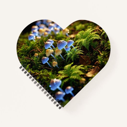 Carnet Magical Bioluminescent Fungi - Deep Forest (Devant)