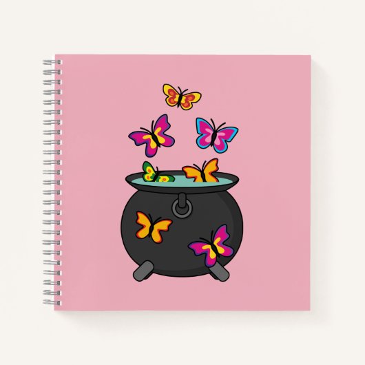 Carnet Magical Butterflies from a cauldron (Devant)