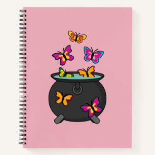 Carnet Magical Butterflies from a cauldron