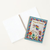 Carnet Magical Dreams Embroidered Unicorn Floral (Intérieur)