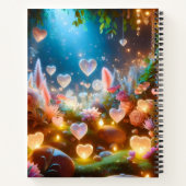 Carnet Magical Glowing Flowers Heart Garden (Dos)