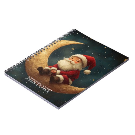 Carnet Magical Night with Crescent Moon and Santa Claus (Côté gauche)