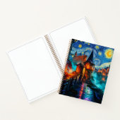 Carnet Magical Starry Night Castle Fantasy Writer (Intérieur)