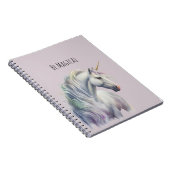 Carnet Magical White Gold Horn Unicorn  (Côté Droit)