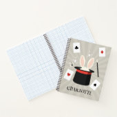 Carnet Magicien Afficher Magicien Enfants Nom personnalis (Intérieur)