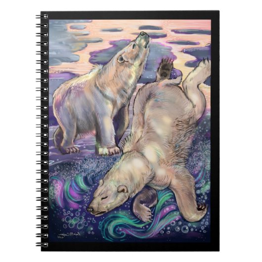 Carnet Magie de l'ours polaire (Devant)