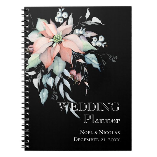 Carnet Magie de Noël/Wedding planner de Poinsettia (Devant)