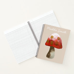 Carnet Magie de Toadstool de champignon rouge