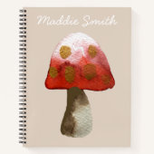 Carnet Magie de Toadstool de champignon rouge (Devant)