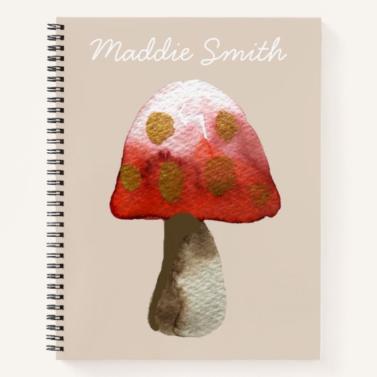 Carnet Magie de Toadstool de champignon rouge (Devant)