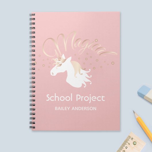 Carnet Magique Licorne Moderne Enfants