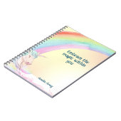 Carnet Magique mignonne Unicorne & nom arc-en-ciel person (Côté gauche)