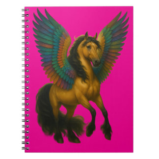 Carnet Magnificent Horse With Wings Spiral Photo Notebook