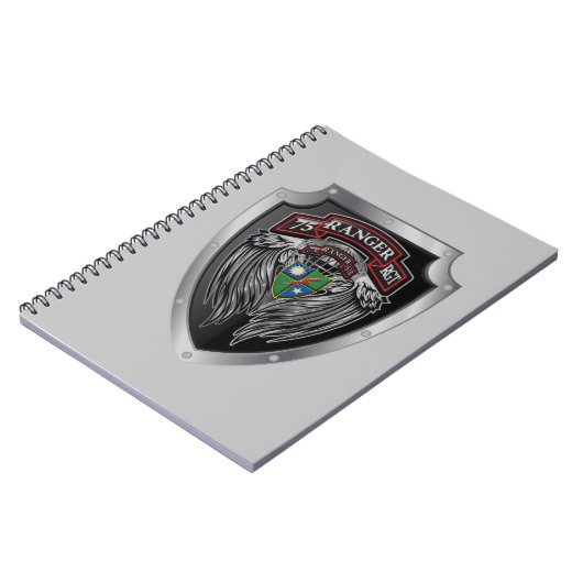 Carnet Magnifique Bat STB 75th Ranger Regimental Scroll (Côté gauche)