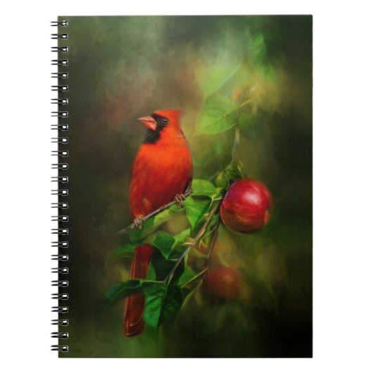 Carnet Magnifique cardinal masculin (Devant)