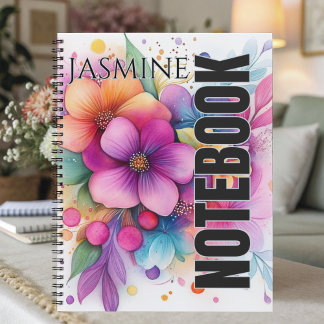 Carnet Magnifique Floral Aquarelle Audacieux