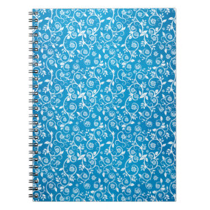 Carnet Magnifique motif géométrique bleu