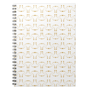 Carnet Magnifique motif géométrique doré