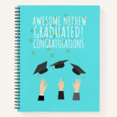 Carnet Magnifique neveu diplômé félicitations (Devant)