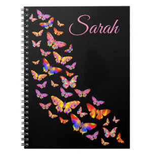 Carnet Magnifique Papillon psychédélique Pop Art Sarah