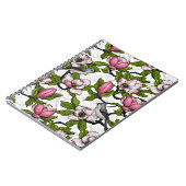 Carnet Magnolia en floraison et tireur (Côté gauche)