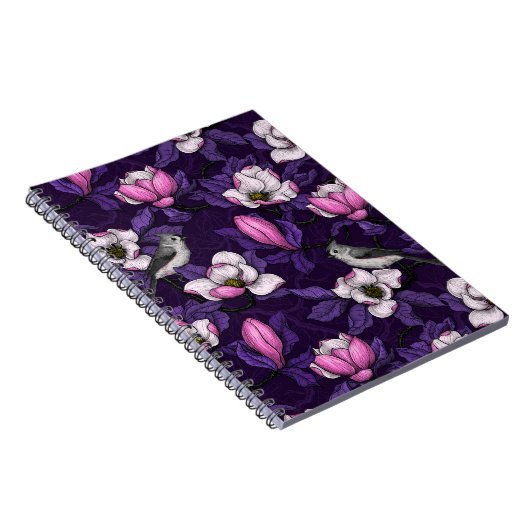 Carnet Magnolia en floraison et tireur 4 (Côté Droit)