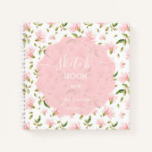 Carnet Magnolia rose (Devant)