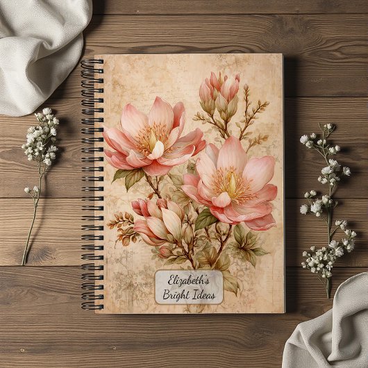 Carnet Magnolia Vintage