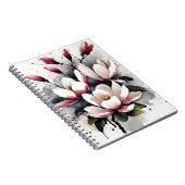 Carnet Magnolia - Watercolor flowers (Côté Droit)