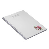Carnet Magnolias minimalistes professionnels simples (Côté Droit)