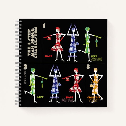 Carnet Mah Jongg Charleston/Carnet de tuiles américaines (Devant)