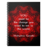 Carnet Mahatma Gandhi Sagesse Dire action (Devant)