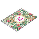Carnet Mahjong Chinoiserie Floral Personalized Monogram (Côté gauche)