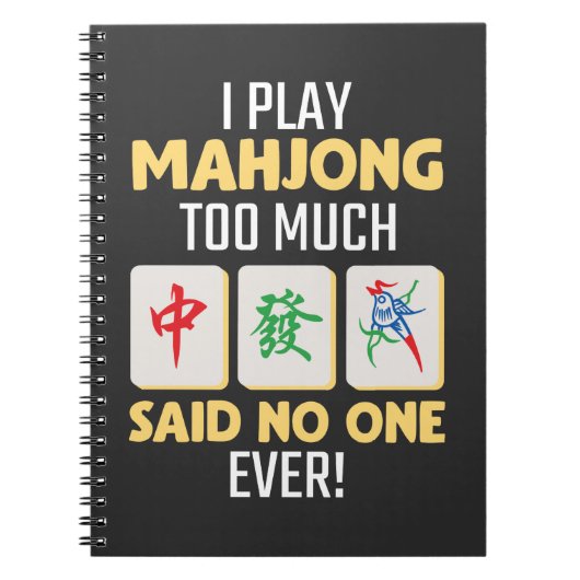 Carnet Mahjong Gamer Board Game China Japan Mah Jong (Devant)