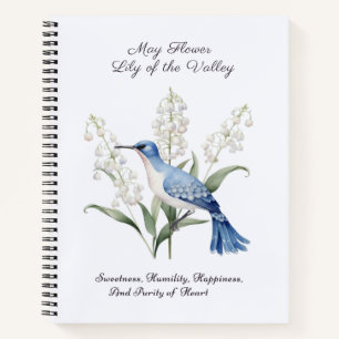 Carnet Mai Mois de naissance Fleur Lys de la vallée Anniv