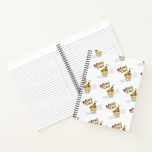 CARNET MAI TAI COCKTAIL RECEIL ART (Intérieur)