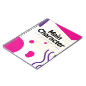 Carnet Main Character Pink Purple (Côté gauche)
