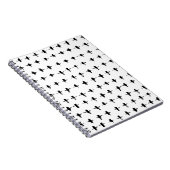 Carnet Main de croix noires dessinée géométrique (Côté Droit)