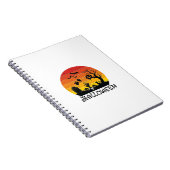 Carnet Main de zombie Halloween Pierre tombale Arbre Chat (Côté Droit)