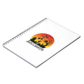 Carnet Main de zombie Halloween Pierre tombale Arbre Chat (Côté gauche)