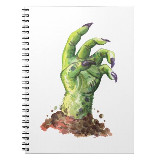 Carnet Main de Zombie sortant du sol (Devant)
