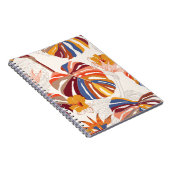 Carnet Main florale tropicale brillante tirée (Côté Droit)